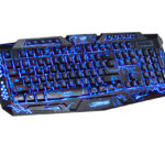 Teclado Gamer M200 3 Colores Led Retroiluminado Cableado